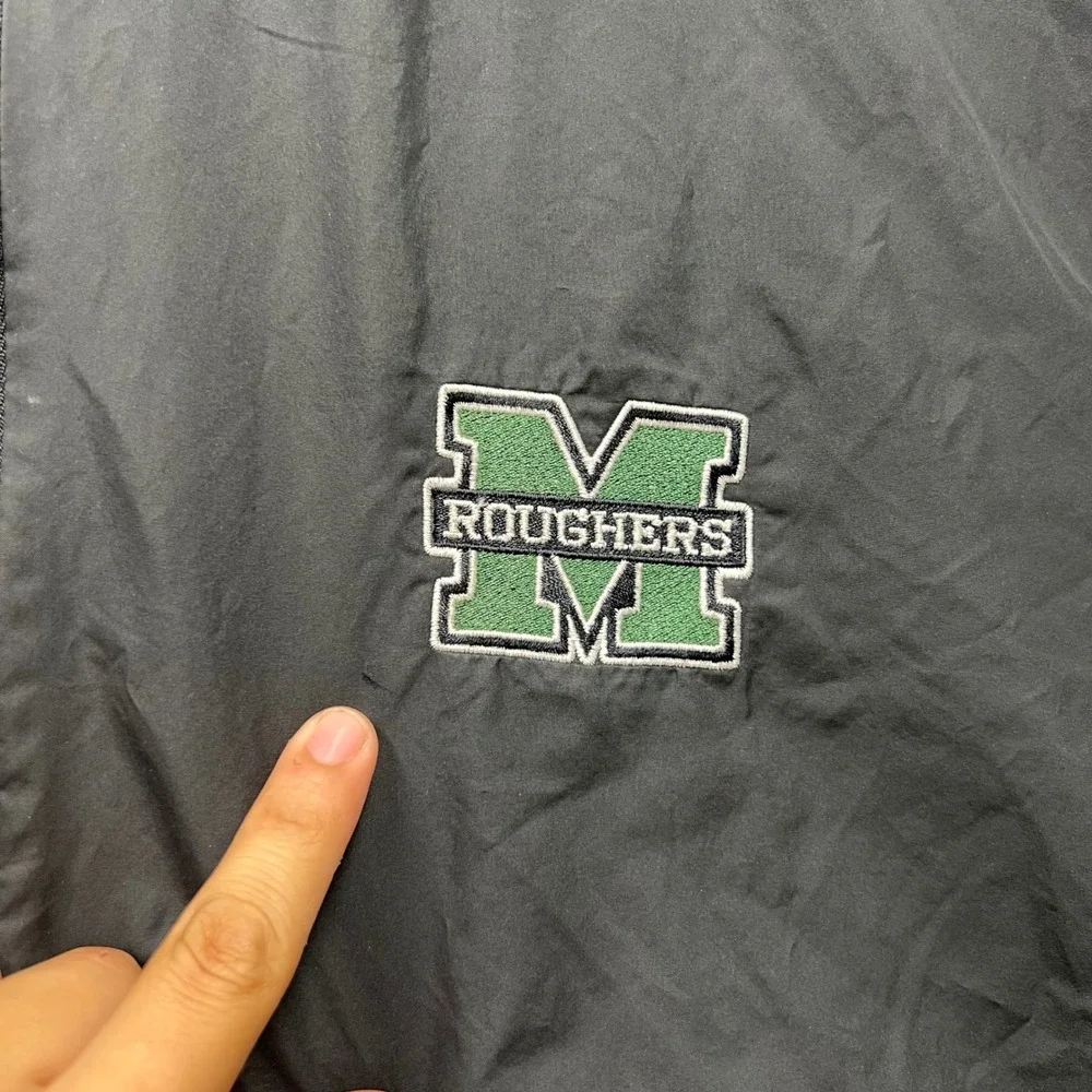 Nike Muskogee Roughers Quarter Zip Windbreaker Men XXL Black Short Sleeve Jacket